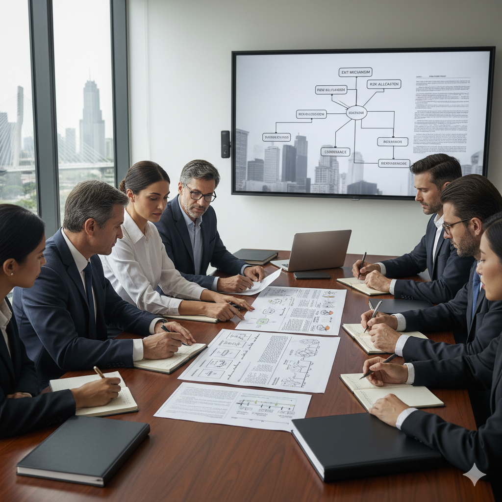 People discussing PPP mechanisms in India